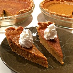 Pumpkin Pie with Real Ingredients Image